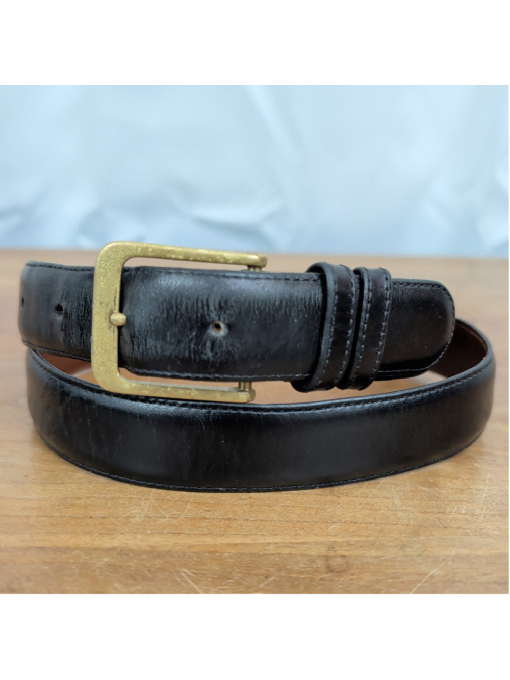 Vintage USA Made Coach 5800 Black Leather Belt 34"